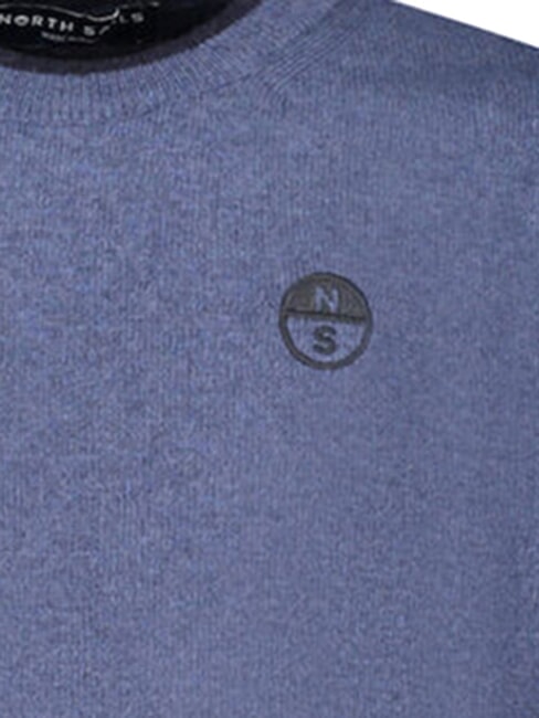 CORE Su&eacute;ter de mezcla de cachemira Azul chino jaspeado - Su&eacute;teres de los hombres