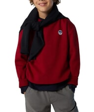 NORTH SAILS CORE Sudadera unisex de algod&oacute;n org&aacute;nico dalia roja - Su&eacute;teres para ni&ntilde;os - 5