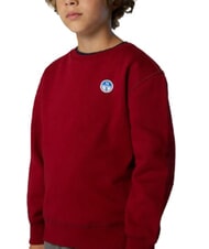 NORTH SAILS CORE Sudadera unisex de algod&oacute;n org&aacute;nico dalia roja - Su&eacute;teres para ni&ntilde;os - 6