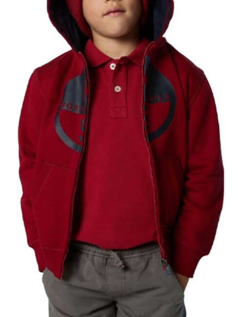 CORE Sudadera con capucha unisex dalia roja - Sudadera Beb&eacute;