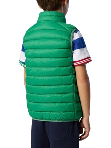 EXPLORER Chaqueta de plumas unisex sin mangas abeja verde - Chaquetas de beb&eacute;