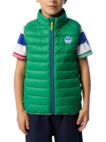 EXPLORER Chaqueta de plumas unisex sin mangas abeja verde - Chaquetas de beb&eacute;
