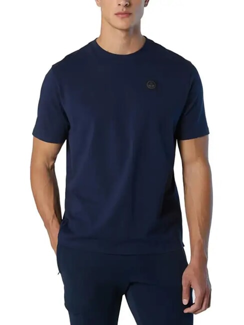 NORTH TECH Camiseta 100% algod&oacute;n Azul marino - camiseta
