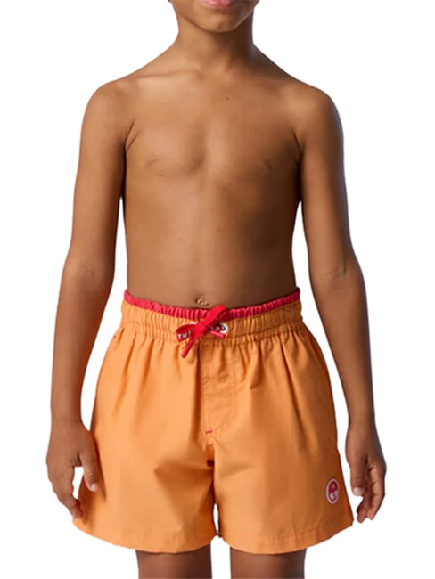 BASIC Calzoncillos tipo b&oacute;xer de playa estilo voleibol naranja claro - Trajes de ba&ntilde;o para ni&ntilde;os