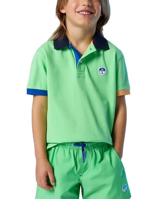 BASIC Calzoncillos tipo b&oacute;xer de playa estilo voleibol verde verano - Trajes de ba&ntilde;o para ni&ntilde;os