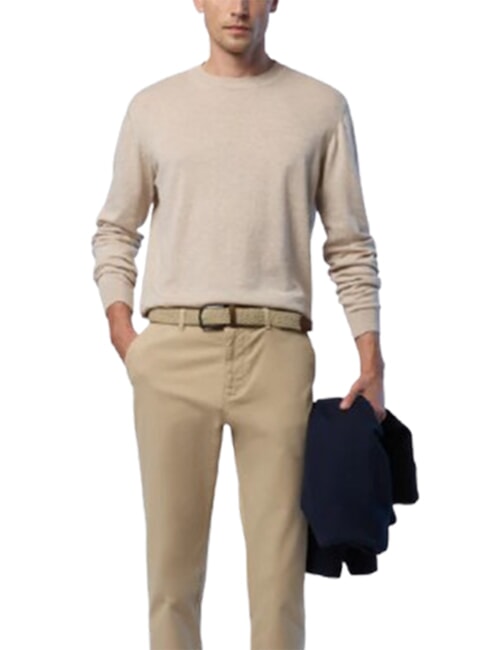 CORE Camisa 100% algod&oacute;n beige jaspeado - Su&eacute;teres de los hombres