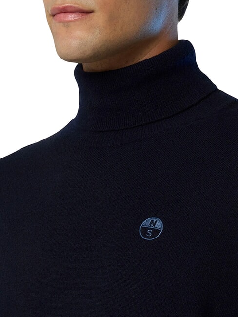CORE Su&eacute;ter de cuello alto Azul marino - Su&eacute;teres de los hombres