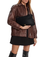 PINKO TRIPLET Bolso de hombro negro-oro antiguo - Bolsos Mujer - 4