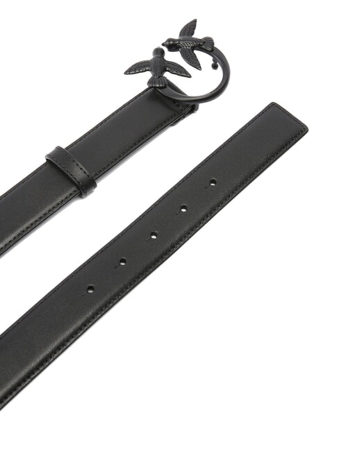 LOVE BERRY Cintur&oacute;n con hebilla de color color del bloque de limusina negra - Cinturones