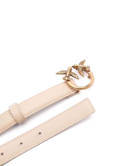 LOVE BERRY Cintur&oacute;n de cuero beige-gris ahumado-oro antiguo - Cinturones