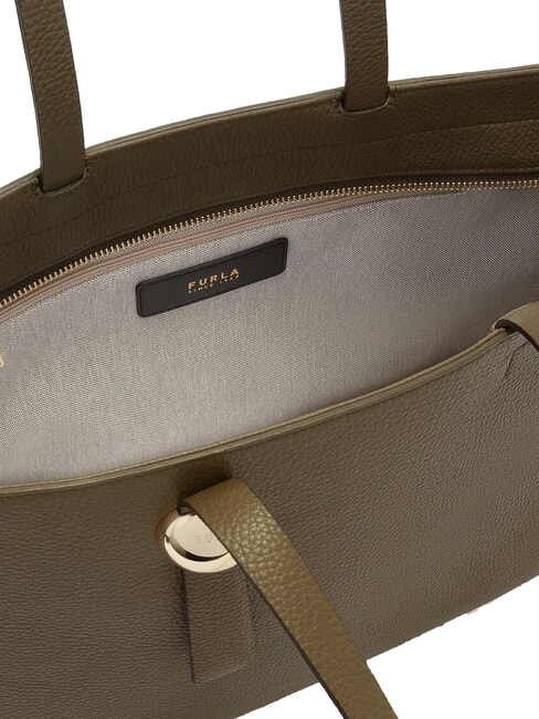 CAMPIONARIO - SFERA Bolsa de compras de cuero sabio - Bolsos Mujer