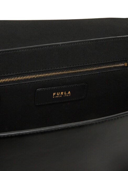 MERIDIANA  Bolso de cuero negro - Bolsos Mujer