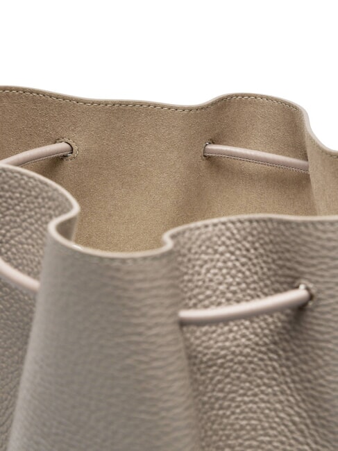 CAMPIONARIO - SFERA Bolso de cubo de cuero estuco gris - Bolsos Mujer
