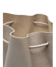 FURLA CAMPIONARIO - SFERA Bolso de cubo de cuero estuco gris - Bolsos Mujer - 4