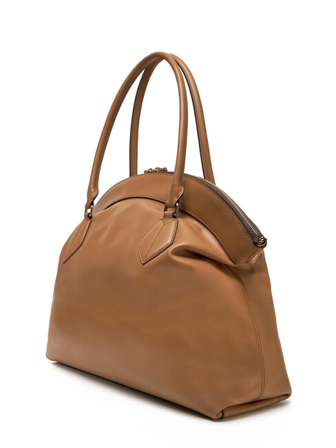 CAMPIONARIO - ERICA Bolso grande de piel brandy - Bolsos Mujer