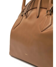 FURLA ERICA Bolso grande de piel brandy - Bolsos Mujer - 3