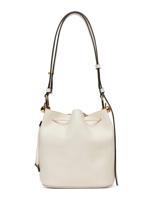 SFERA  Mini bolso de cuero tipo cubo CREMA - Bolsos Mujer