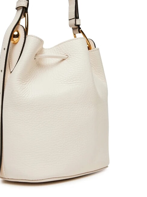 SFERA  Mini bolso de cuero tipo cubo CREMA - Bolsos Mujer