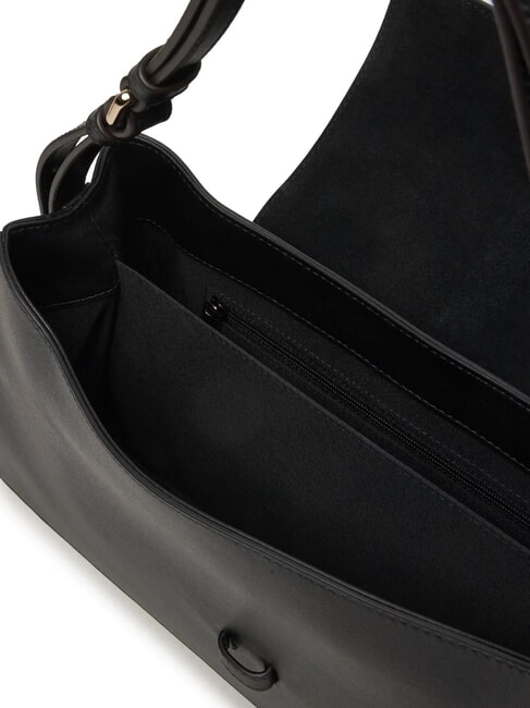 NUVOLA  Bolso de piel semirr&iacute;gido negro - Bolsos Mujer