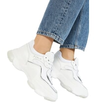 FURLA WONDERLACE UP Zapatillas de deporte para mujer polvos de talco h+color plata - Zapatos Mujer - 8