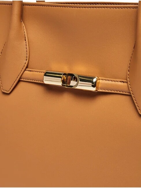 CAMPIONARIO - GOCCIA  Bolso de compras de cuero brandy - Bolsos Mujer