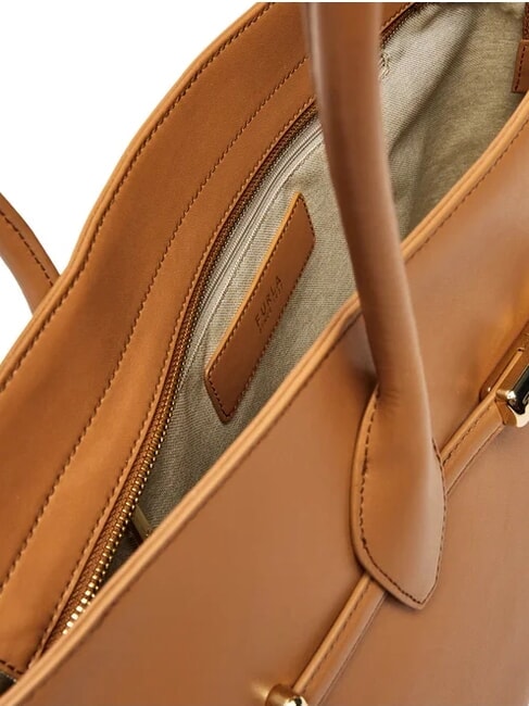 GOCCIA  Bolso de compras de cuero brandy - Bolsos Mujer
