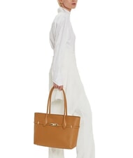 FURLA GOCCIA  Bolso de compras de cuero brandy - Bolsos Mujer - 5