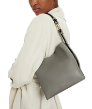 FURLA NUVOLA  Mini bolso de cuero ceniza - Bolsos Mujer - 2