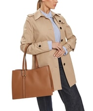 FURLA NUVOLA  Bolso de hombro de piel brandy - Bolsos Mujer - 2