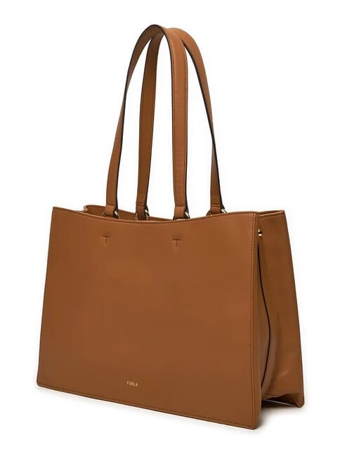 CAMPIONARIO - NUVOLA  Bolso de hombro de piel brandy - Bolsos Mujer
