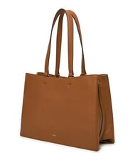 FURLA NUVOLA  Bolso de hombro de piel brandy - Bolsos Mujer - 3