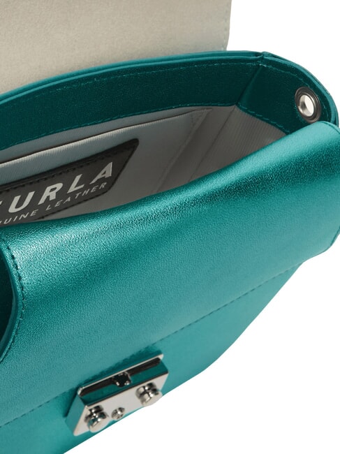 CAMPIONARIO - METROPOLIS Bolso de hombro de piel c&eacute;firo + plata clara - Bolsos Mujer