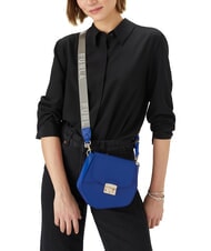 FURLA CAMPIONARIO - METROPOLIS Bolso de hombro de piel azul cobalto + plata clara - Bolsos Mujer - 2