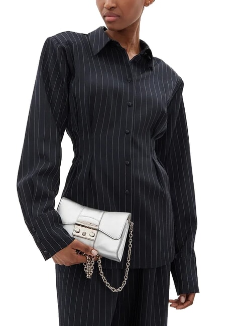 METROPOLIS Mini bolso de hombro COLOR PLATA - Bolsos Mujer