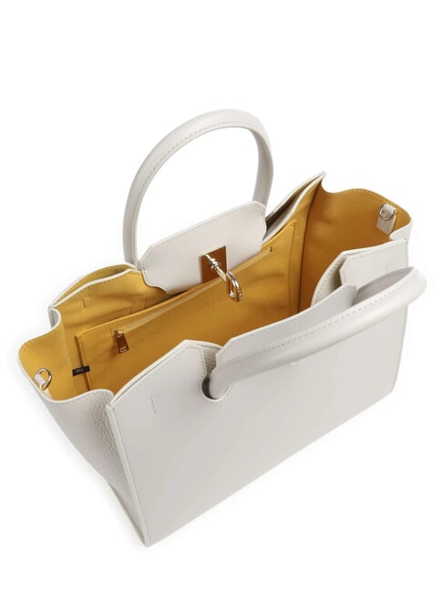 GENESI  Bolso de mano, con bandolera, en piel. Malvavisco - Bolsos Mujer