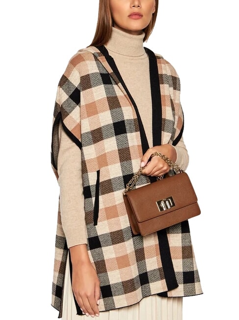 CAMPIONARIO - 1927 Mini bolso de piel co&ntilde;ac - Bolsos Mujer