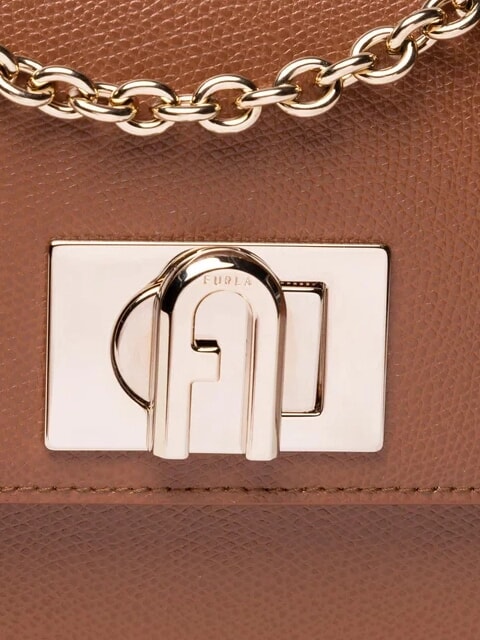 CAMPIONARIO - 1927 Mini bolso de piel co&ntilde;ac - Bolsos Mujer