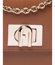 FURLA CAMPIONARIO - 1927 Mini bolso de piel co&ntilde;ac - Bolsos Mujer - 6