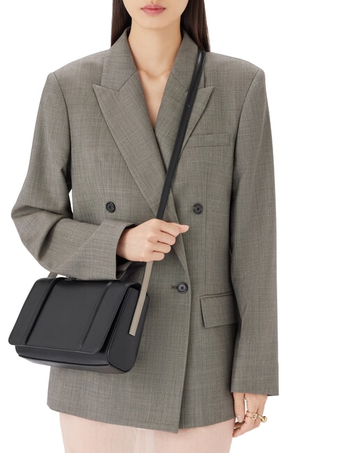 CAMPIONARIO - RIVA  Bolso de hombro negro+vainilla - Bolsos Mujer