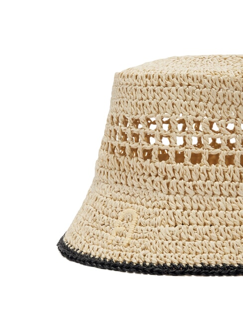 CAMPIONARIO - GIOVE  Sombrero de nailon natural + negro - Sombreros