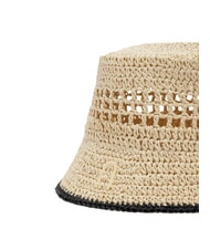 FURLA CAMPIONARIO - GIOVE  Sombrero de nailon natural + negro - Sombreros - 2