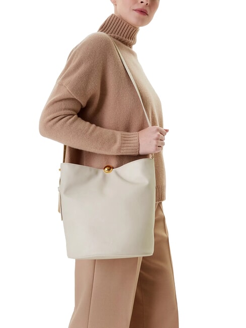 CAMPIONARIO - SFERA Bolso bandolera de piel Malvavisco - Bolsos Mujer