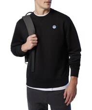 NORTH SAILS ROUND LOGO Sudadera de algod&oacute;n con cuello redondo negro - Sudaderas - 3