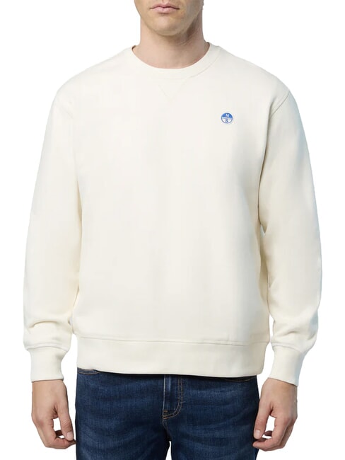 ROUND LOGO Sudadera de algod&oacute;n con cuello redondo Malvavisco - Sudaderas