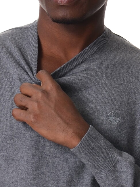 CORE Su&eacute;ter de cuello redondo mezcla gris medio - Su&eacute;teres de los hombres