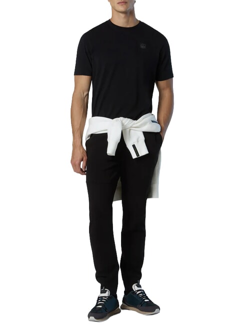 NORTH TECH Camiseta 100% algod&oacute;n negro - camiseta