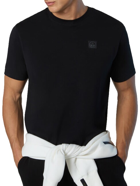 NORTH TECH Camiseta 100% algod&oacute;n negro - camiseta