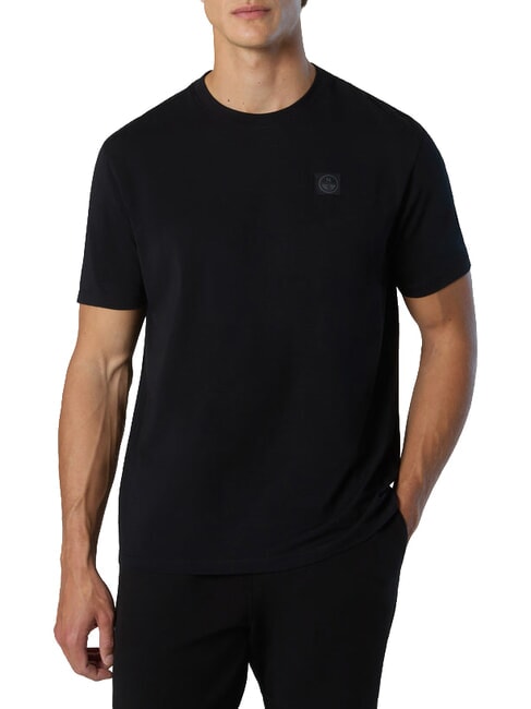 NORTH TECH Camiseta 100% algod&oacute;n negro - camiseta