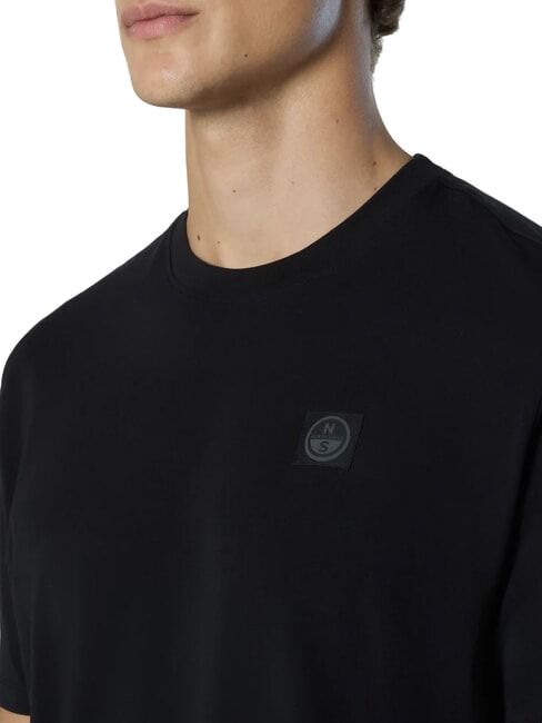 NORTH TECH Camiseta 100% algod&oacute;n negro - camiseta