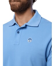 NORTH SAILS BASIC Polo de manga corta de algod&oacute;n azul claro - camisa polo - 5